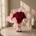 Mademoiselle magenta rose bouquet Bahrain - Bourgéon luxury flowers